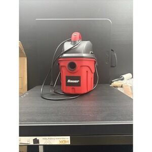 Bauer Canister Bagless Corded Portable Wet & Dry Vacuum Red/Black Nozzle Hose
